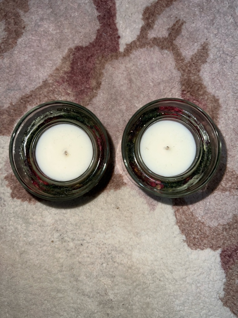 NEW Set of 2 Meadow Flower Natural Wax Gel Candles - Picture 3 of 5